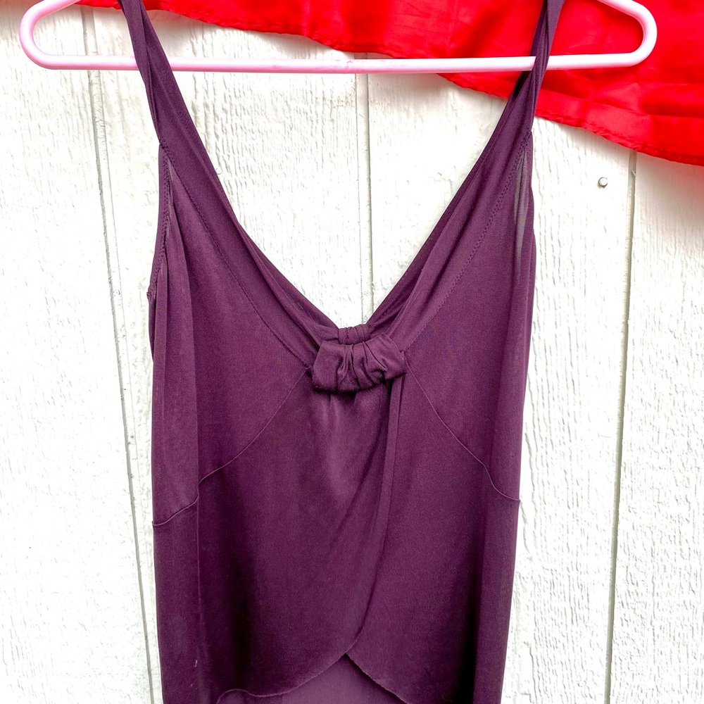 Ruby Plum Rose Sheer Top by Velvet